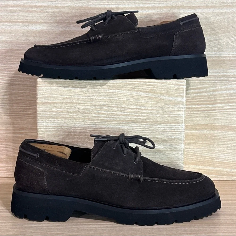 COS Chunky Suede Derby Shoes Dark Brown Men’s EU 45 US 12
